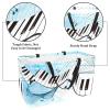 LORVIES Reusable Grocery Bags Boxes Storage Basket, Piano Keyboard Collapsible Utility Tote Bags with Long Handle view 2