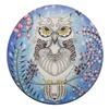 Watercolor Owl Round Coaster Set - Made of Recycled Rubber - Set of 4 view 4