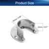 Yinpecly 6pcs Closet Rod Brackets, Stainless Steel Closet Rod Supports Closet Pole Sockets Flange Rod Holder, Fit for Pipe Diameter 25mm(0.98 Inches) view 2