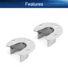 Yinpecly 6pcs Closet Rod Brackets, Stainless Steel Closet Rod Supports Closet Pole Sockets Flange Rod Holder, Fit for Pipe Diameter 25mm(0.98 Inches) view 3