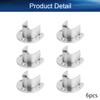 Yinpecly 6pcs Closet Rod Brackets, Stainless Steel Closet Rod Supports Closet Pole Sockets Flange Rod Holder, Fit for Pipe Diameter 25mm(0.98 Inches) view 4