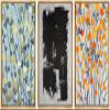 SIGNWIN Framed Canvas Print Wall Art Abstract Paint Dot Plants & Black Color Field Floral Shapes Illustrations Modern Art Rustic Relax/Calm for Living Room, Bedroom, Office - 16"x24"x3 Natural view 1