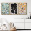 SIGNWIN Framed Canvas Print Wall Art Abstract Paint Dot Plants & Black Color Field Floral Shapes Illustrations Modern Art Rustic Relax/Calm for Living Room, Bedroom, Office - 16"x24"x3 Natural view 2