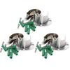 Yinpecly 6pcs Closet Rod Brackets, Stainless Steel Closet Rod Supports Closet Pole Sockets Flange Rod Holder, Fit for Pipe Diameter 32mm(1.26 Inches) view 2