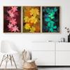 SIGNWIN Framed Canvas Print Wall Art Multicolor Seasonal Leaf Trio Nature Plants Illustrations Modern Art Rustic Colorful Ultra for Living Room, Bedroom, Office - 16"x24"x3 Natural view 2