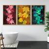SIGNWIN Framed Canvas Print Wall Art Multicolor Seasonal Leaf Trio Nature Plants Illustrations Modern Art Rustic Colorful Ultra for Living Room, Bedroom, Office - 16"x24"x3 Natural view 3