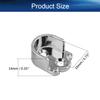 Yinpecly 14mm Height Zinc Alloy Closet Pole Sockets, Shower Curtain Flange Rod Holder Plating Finish for Closet Rod Shower Rod, Fit for Pipe Diameter 19mm(0.75 Inches), 6Pcs view 2