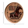 Holland Bar Stool Co. Kentucky State University 13" Solid Wood Engraved Clock view 3
