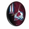 Holland Bar Stool Co. Colorado Avalanche 13" Solid Wood Clock view 1