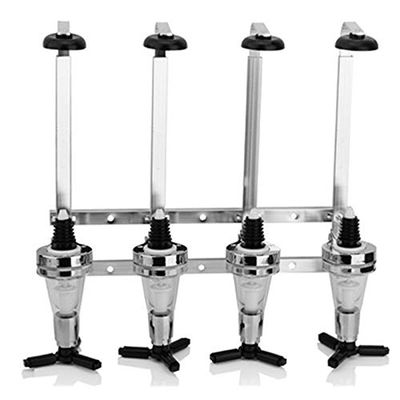 LOYALHEARTDY Liquor Dispenser Wall Mounted 4 Bottle Bar Butler Bracket Bottle Holder DIY 25ml Beverage/Whiskey/Cocktail Dispenser Liquor Dispenser for Home Bar