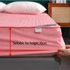CFYCYHDZHT Queen Size Sheet Set Thick Quilted Cotton Non Slip Mattress Protection Cover, Bedroom Hotel Solid Color Single Double King Size Mattress top hat White 120200cm view 4