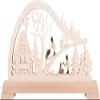 Candle Arch - Forest Cabin with Woodsmen - 65x32 cm / 25.6x12.6 inch view 1