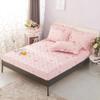 CFYCYHDZHT Bedding Extra Deep Fitted Sheets Boys and Girls Bedroom Thick Quilted Printed Fitted Sheets, Adult Room Single Double King Size Mattress Protector Pink 4 120cmx200cm view 1