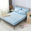 CFYCYHDZHT Breathable Bed Sets Boys and Girls Bedroom Thick Quilted Printed Fitted Sheets, Adult Room Single Double King Size Mattress Protector Blue 120cmx200cm view 1