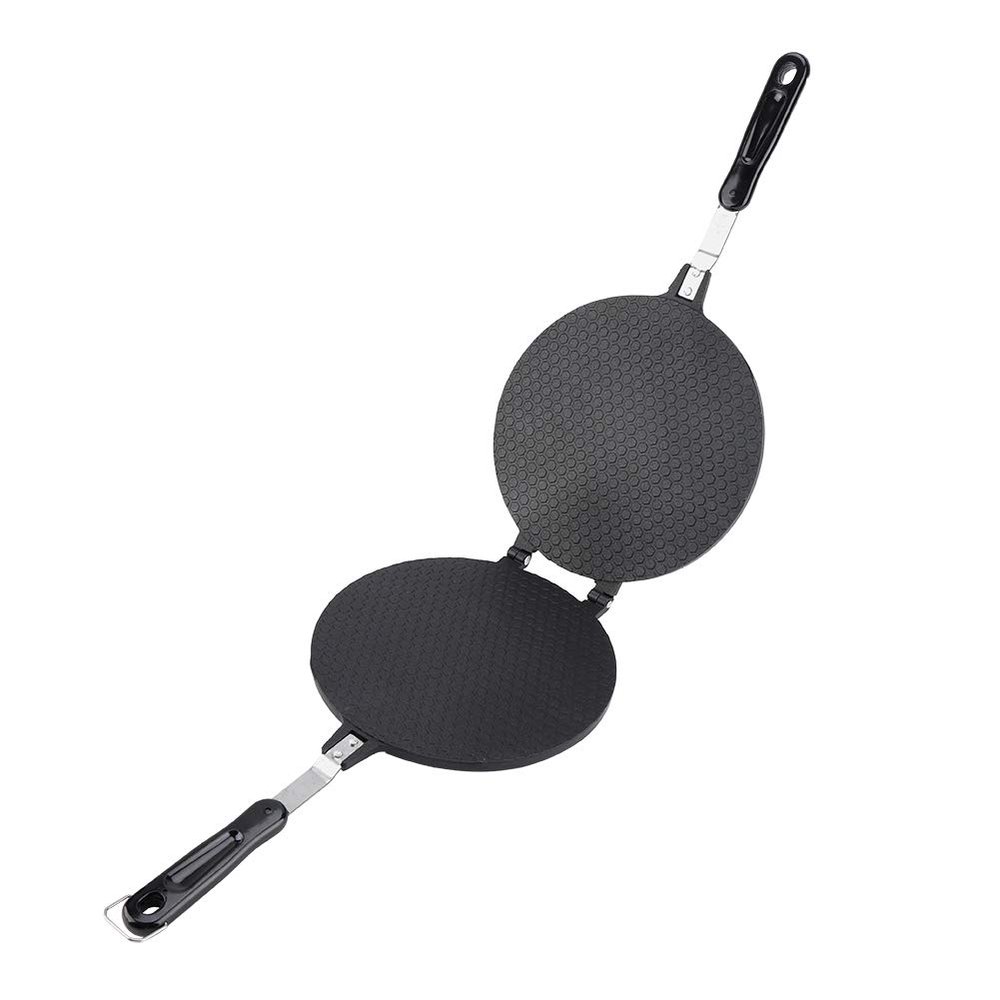 Waffle Cone Maker, Waffle Irons Non-stick Pancake Maker for Household Kitchen Gas Waffle Cone Maker Pan Mold Press Plate Baking Tool