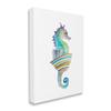Stupell Industries Soft Ombre Seahorse Striped Beach Bag Aquatic Animal view 3