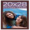 20x28 Frame Brown Solid Wood Picture Frame Width 0.75 Inches | Interior Frame Depth 0.5 Inches | Dark Wood Traditional Photo Frame Complete with UV Acrylic, Foam Board Backing & Hanging Hardware view 1