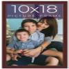 10x18 Frame Brown Solid Wood Picture Frame Width 0.75 Inches | Interior Frame Depth 0.5 Inches | Dark Wood Traditional Photo Frame Complete with UV Acrylic, Foam Board Backing & Hanging Hardware view 1