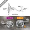 2 pack Suction Cup Wreath Hanger Large Clear Vacuum Heavy-Duty Reusable Wreath Hooksuse for Windows Tiles Glass Smooth Doors Mirrors to Hang Bags Coats Umbrellas kitchenware and Christmas Wreaths view 4
