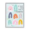 Stupell Industries Be Your Own Rainbow Phrase Playful Kid's Illustration view 1