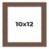 10x12 Frame Brown Farmhouse Solid Wood Picture Frame Width 1.5 Inches | Interior Frame Depth 0.5 Inches | Rustic Barnwood Brown Distressed Frame with UV Acrylic, Foam Board Backing & Hanging Hardware view 1
