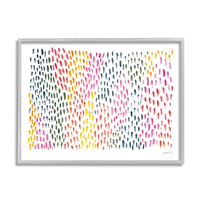 Stupell Industries Abstract Splotch Marks Pink Yellow Green Pattern