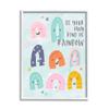 Stupell Industries Be Your Own Rainbow Phrase Playful Kid's Illustration view 1