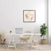 Stupell Industries Minimal Face Line Drawing Abstract Brown Tan Shapes view 2