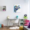 Stupell Industries Triceratops Dinosaur Silhouette Abstract Graffiti Paint Pattern view 2
