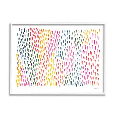 Stupell Industries Abstract Splotch Marks Pink Yellow Green Pattern