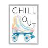 Stupell Industries Chill Out Sassy Phrase Disco Glam Roller Skates view 1