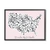 Stupell Industries Fine Day to Wander Sentiment Patterned US Map view 1