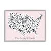 Stupell Industries Fine Day to Wander Sentiment Patterned US Map view 1