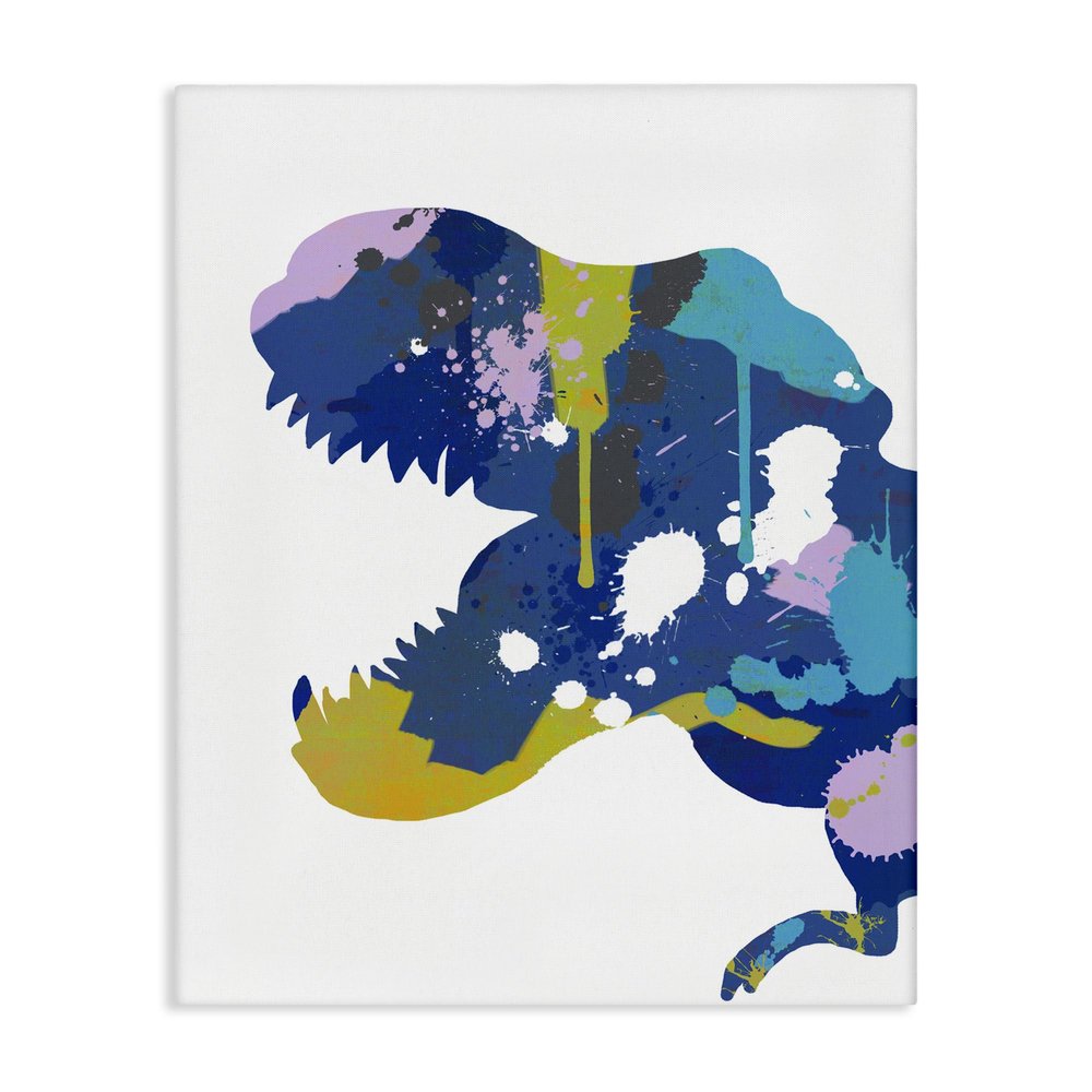 Stupell Industries T Rex Dinosaur Silhouette, 30 x 40 Inch Canvas Wall Art