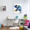 Stupell Industries T Rex Dinosaur Silhouette, 30 x 40 Inch Canvas Wall Art view 3