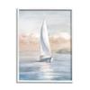 Stupell Industries Sailboat Under Cloudy Morning Sunrise Soft Contemporary Ocean view 1