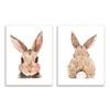 Stupell Industries Cute Bunny with Cotton Tail Back Blushing Rabbit view 1