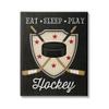 Stupell Industries Eat Sleep Play Hockey Phrase Crossed Sticks Puck view 1