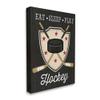 Stupell Industries Eat Sleep Play Hockey Phrase Crossed Sticks Puck view 3