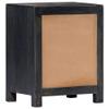 Antique-Style Solid Mango Wood Hand Carved Nightstand with 2 Drawers Bedside Cabinet Storage Table Sideboard Side Cabinet Console Table End Table Furniture 15.8"x11.8"x19.7" view 4