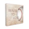 Stupell Industries Refuse to Lose Phrase Sports Baseball Rustic Brown view 3