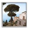 Stupell Industries Traditional Mountainside European Villa Architecture Clear Blue Sky, Designed by Alan Blaustein Gray Framed Wall Art, 17 x 17 view 1
