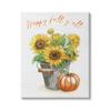 Stupell Industries Happy Fall Y'all Greeting Sunflower Tin Bucket Pumpkin view 1