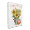 Stupell Industries Happy Fall Y'all Greeting Sunflower Tin Bucket Pumpkin view 3