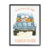 Stupell Industries Welcome to Our Pumpkin Patch Blue Farm Truck view 1