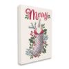 Stupell Industries Merry Sentiment Christmas Gnome in Plaid Holly Stocking view 3