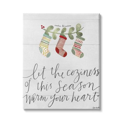 Stupell Industries Coziness of This Season Phrase Festive Holiday Stockings