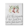 Stupell Industries Coziness of This Season Phrase Festive Holiday Stockings view 1