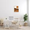 Stupell Industries Desert Cactus Rolling Hills Bold Orange Sun Landscape, Designed by Birch&Ink Gray Framed Wall Art, 16 x 20 view 2