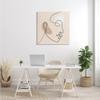 Stupell Industries Minimal Face Line Drawing Abstract Brown Tan Shapes view 2